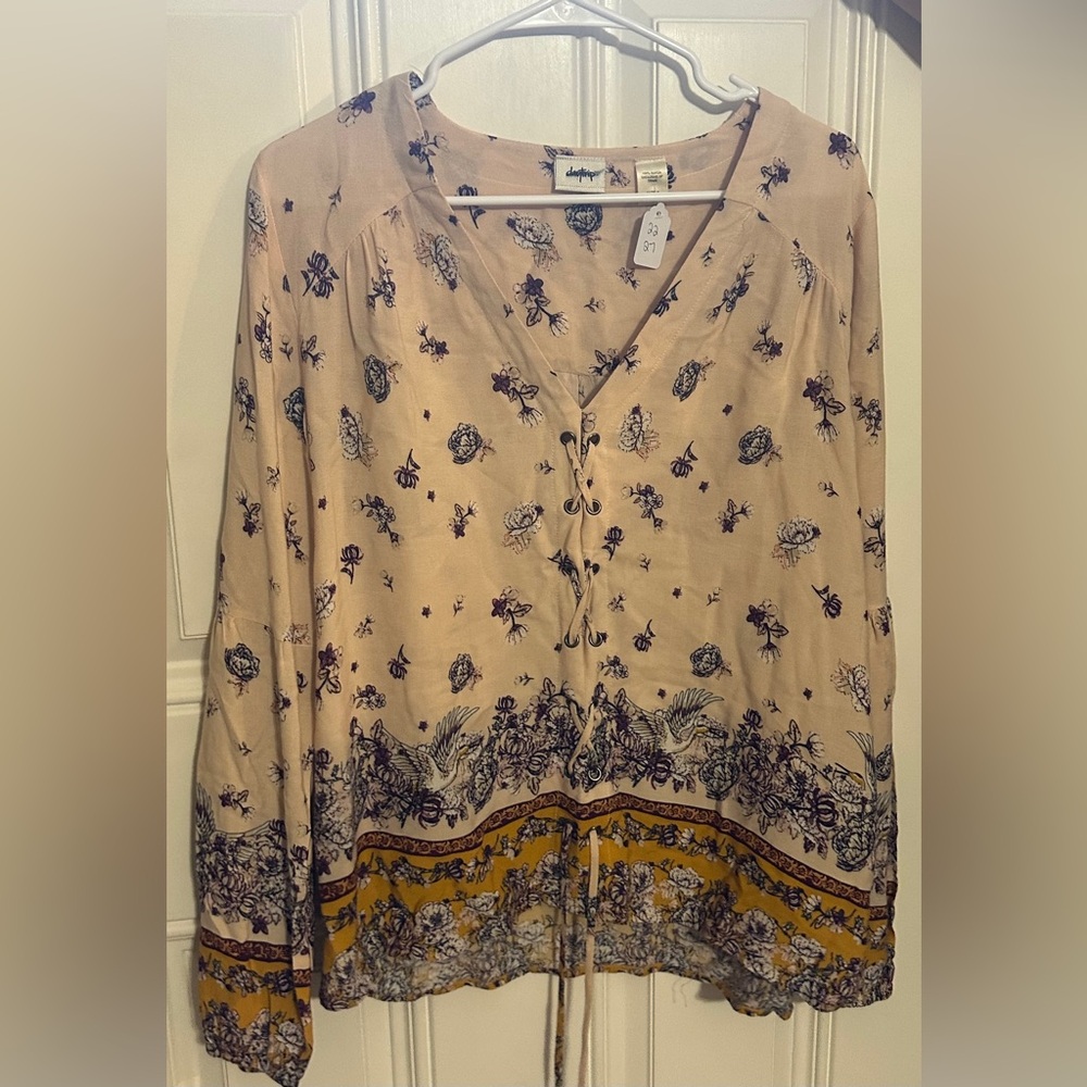 Daytrip Cream color tunic style top